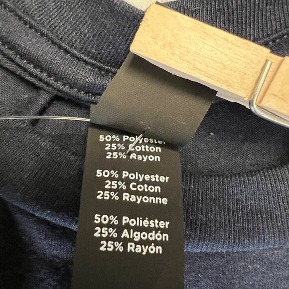 District Men's University of Illinois Alma Mater T-Shirt Navy/Multi Medium New - Picture 8 of 9